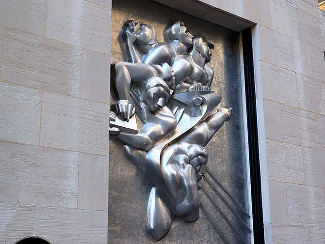 Excursão pelo Rockefeller Center - Arte no exterior