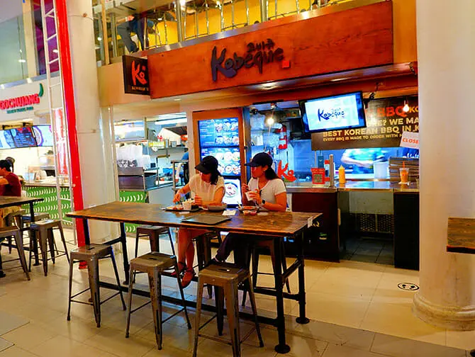 O que fazer em Koreatown - Praça de alimentação
