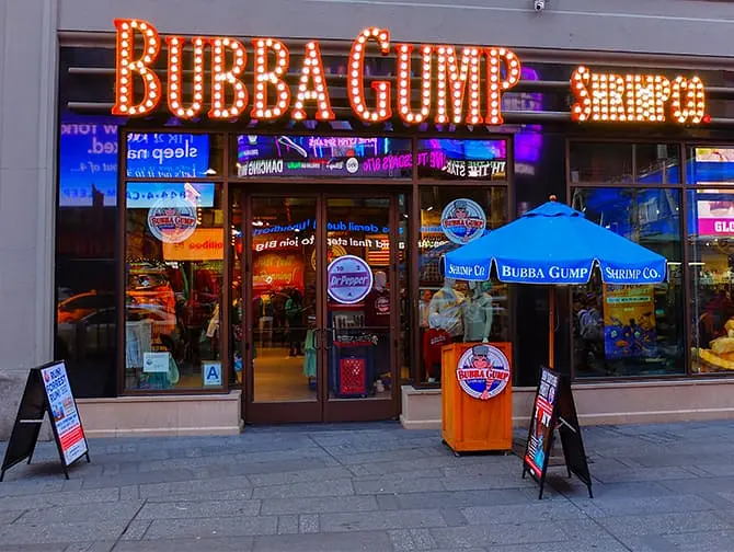 Restaurantes Temáticos em Nova York - Bubba Gump