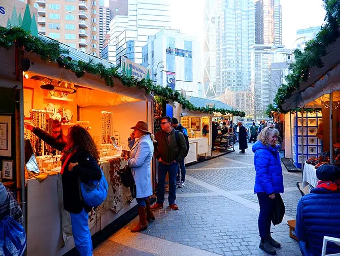 Feiras de Natal em Nova York - Columbus Circle