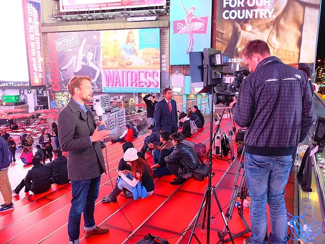 Vivencie as eleições americanas em Nova York - televisão ao vivo