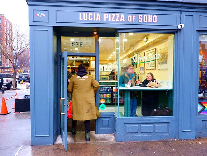 Melhor pizza de Nova York - Lucia Pizza do SoHo