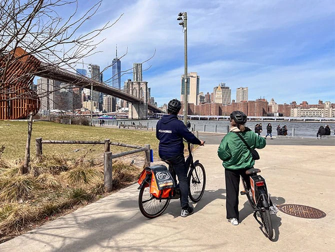 Passeios de bicicleta em Nova York - horizonte