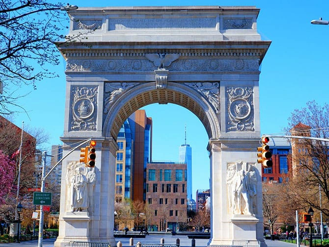 Passeios de bicicleta em Nova York - Washington Square Park