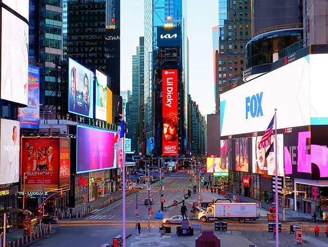 Hot&eacute;is na Times Square