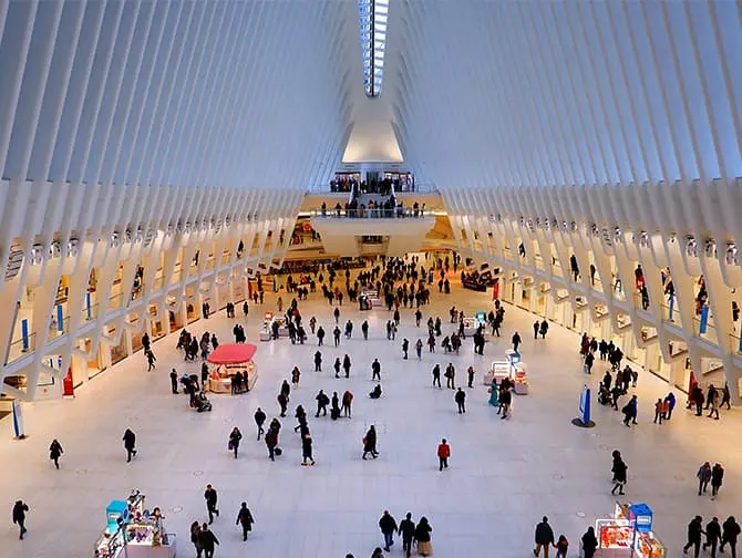 Oculus em Nova York - Centro de transportes
