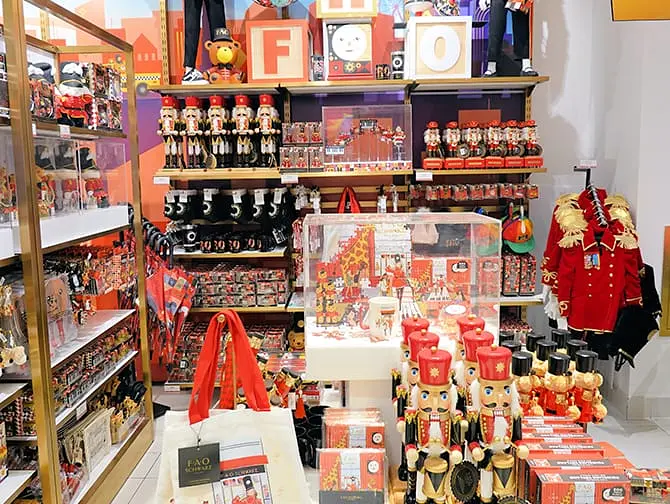 FAO Schwarz em Nova York - Seções