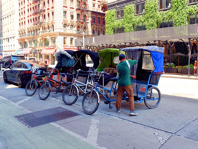 Passeio de pedicab pelo Central Park - Ciclorriquixá