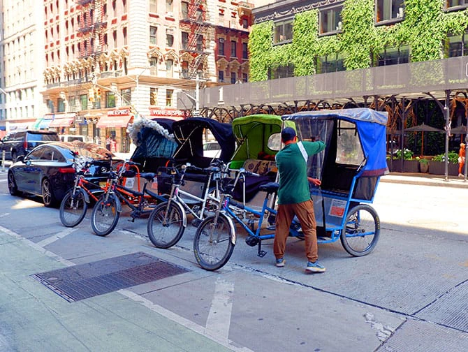 Passeio de pedicab pelo Central Park - Ciclorriquixá