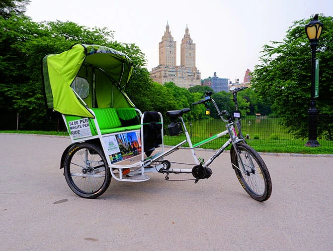 Passeio de pedicab pelo Central Park - Central Park tour