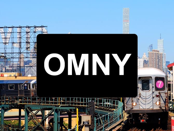 Cartão de transporte OMNY em Nova York