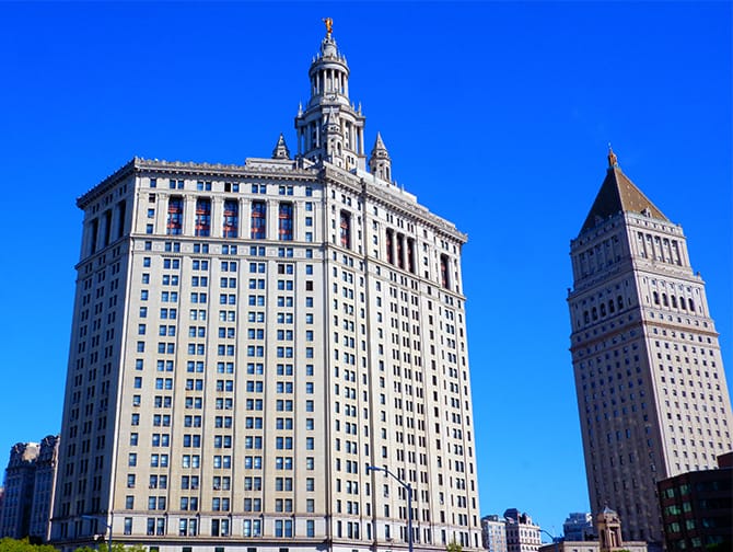 Mirante gratuito do Municipal Building em Nova York
