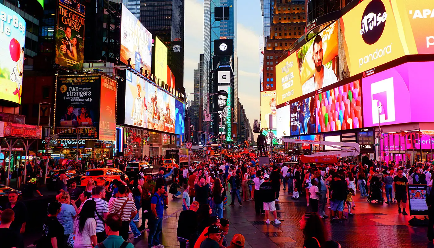 Roteiro de 6 dias em New York - Primeira impressão de Times Square