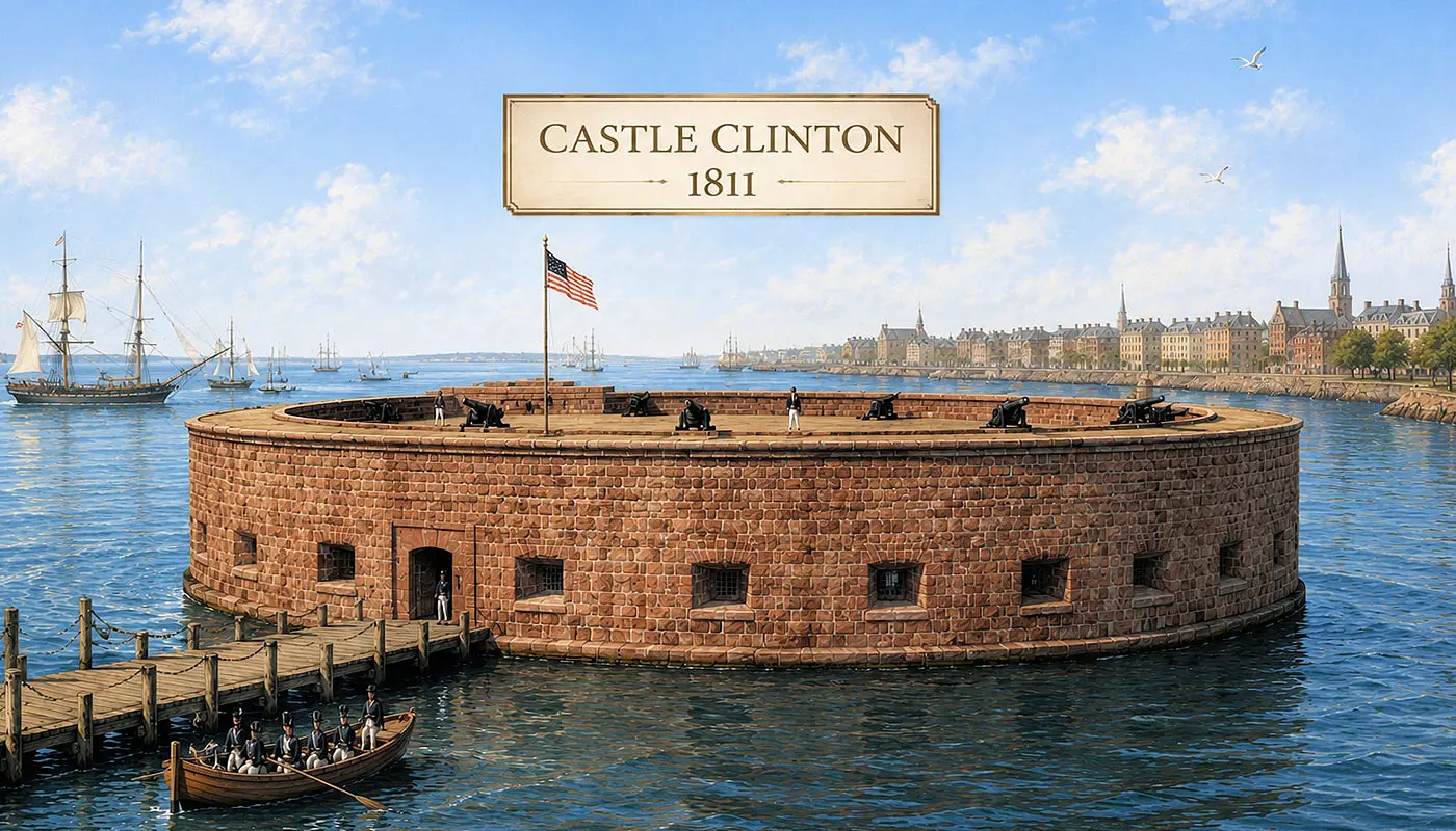 Castle Clinton em Nova York - Ideia de como era o Castelo Clinton