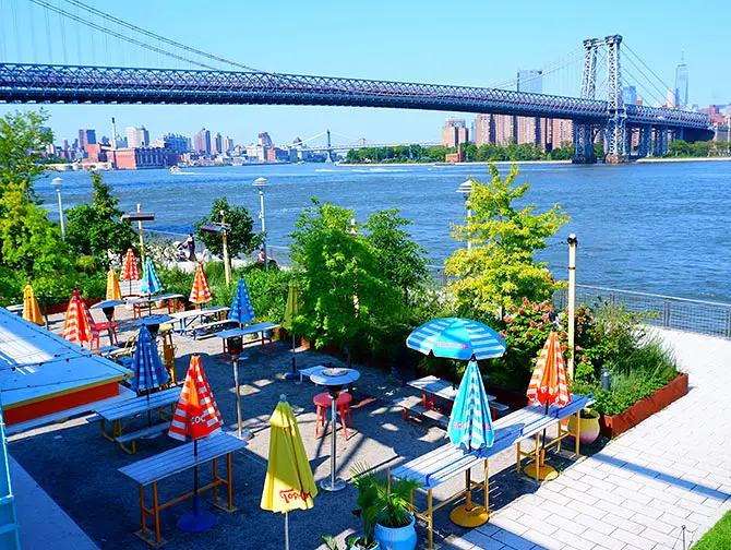 Williamsburg Bridge em Nova York - Vistas ao atravessar a ponte