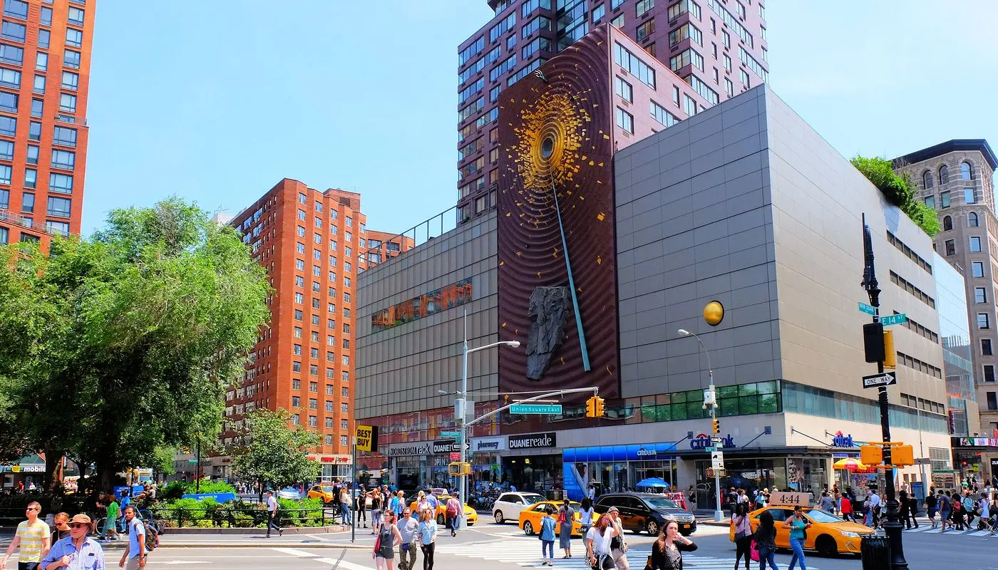 Union Square em Nova York - Praça movimentada