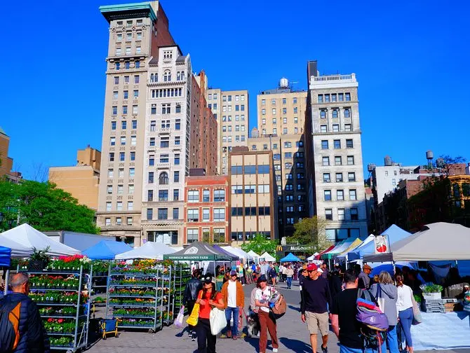 Union Square em Nova York - Compras locais