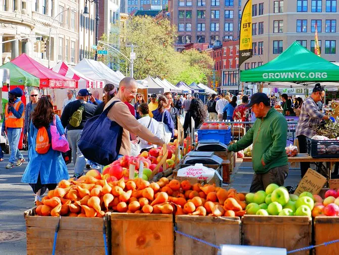 Union Square em Nova York - Union Square Greenmarket