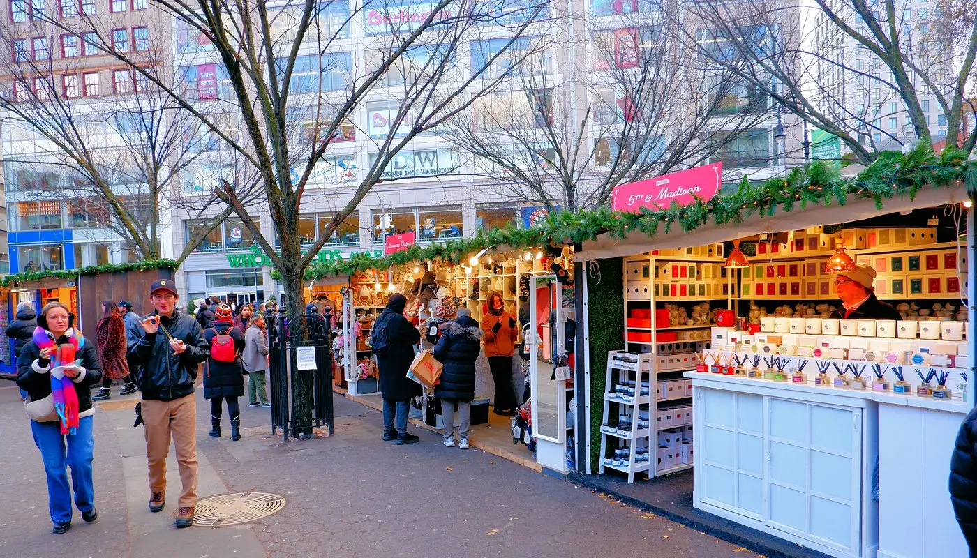 Union Square em Nova York - Union Square Holiday Market