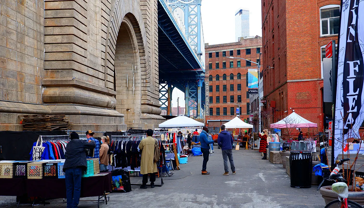 Roteiro a pé pelo DUMBO - Brooklyn Bridge em Nova York - Impressão do percurso a pé