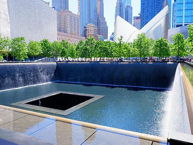 Rota pedestre por Downtown Manhattan em Nova York