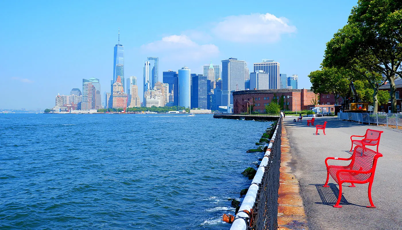Percurso a pé em Governors Island, em New York — Visão geral do percurso